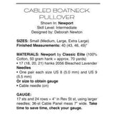 New Kim Barnette Classic Elite Yarns 9022 Cardigans Sweater Knitting Pattern