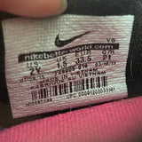 NIKE Kids Size 2Y Girls Pink Black Soccer Cleats Spikes Athletic Shoes Sneakers