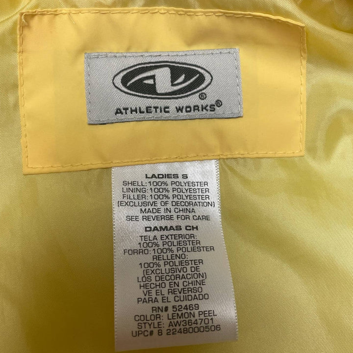 Athletic Works Womens Small Long Sleeve Polyester Full Zip Puffer Coat Jacket