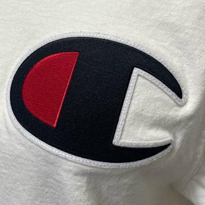 Champion Mens Large 100% Cotton Logo Patch Short Sleeve Crew Neck Tee Shirt