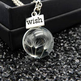 New Hand Printed Womens Large Make A Wish Dandelion Short Sleeve Tee w Necklace