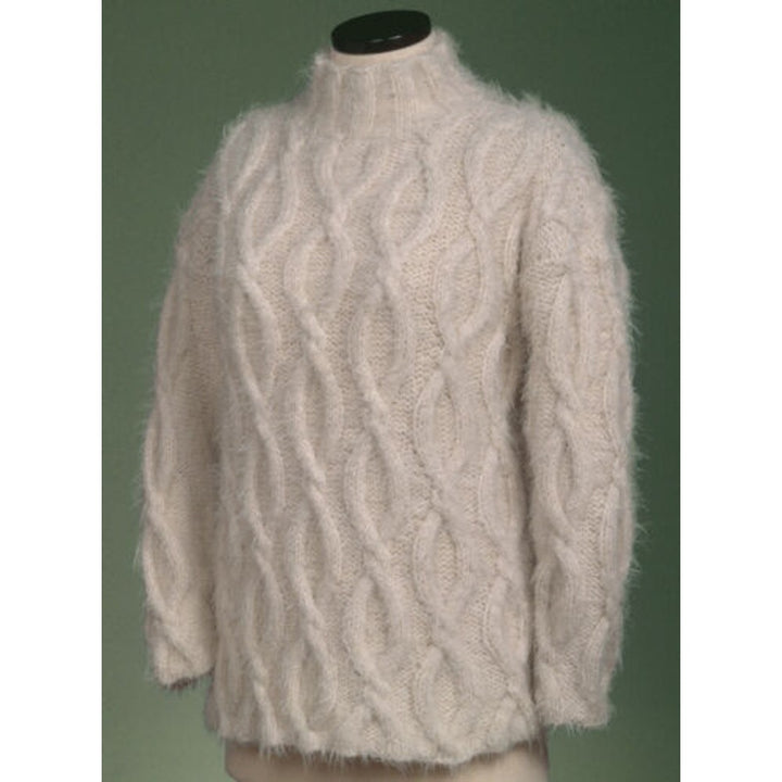 New Sue McCain Vermont Fiber Designs 125 Simple Cable Pullover Knitting Pattern