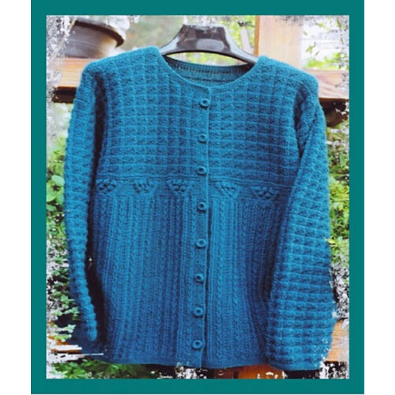 New Sarah James WJ205 Slip Stitch Jacket Cardigan Knitting Pattern