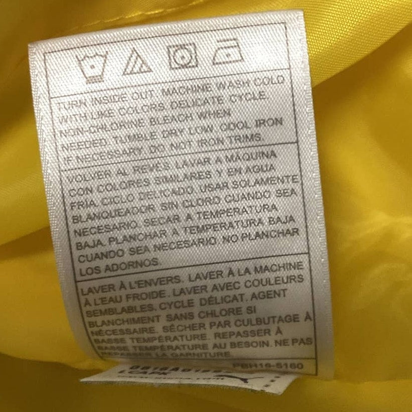 Puma Baby Boys 12 Month Bright Yellow Sleeveless Full Zip Puffer Jacket Vest