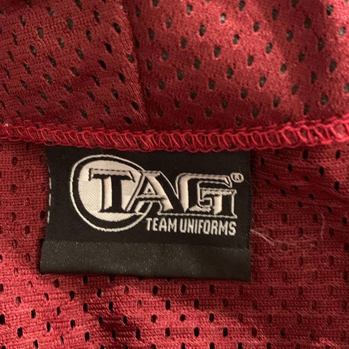 New Tag Team Uniforms Adult XL Burgundy Lightweight Mesh Button Baseball Vest