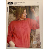 New JoAnne Turcotte Plymouth P331 Galway Butterfly Pullover Knitting Pattern