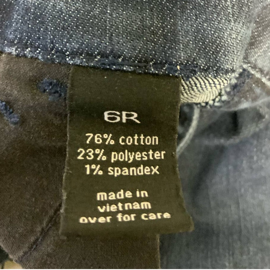 The Limited Denim Size 6 Regular Fit &amp; Flare 678 Cotton Blend Blue Jeans