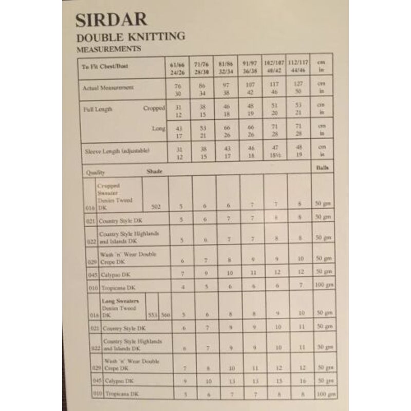 New Sirdar 5581 Denim Tweed Double Knitting Men&