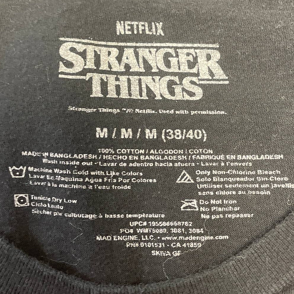 Netflix Stranger Things Womens Medium Cotton Short Sleeve Crew Neck Tee Shirt