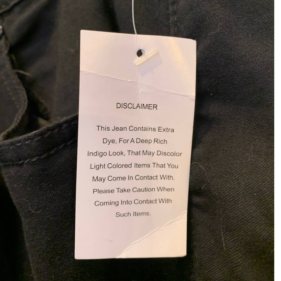 New Avenue Plus Size 32 Average Black Butter Denim Cotton Blend Skinny Jeans