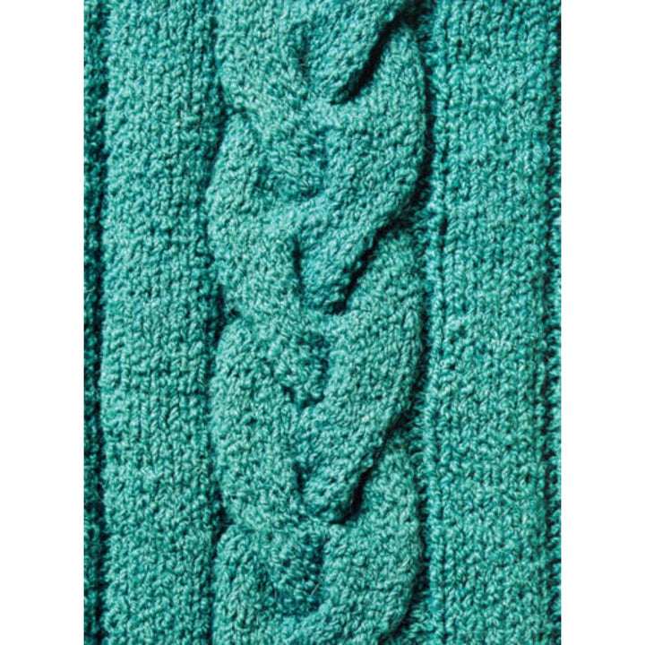 New Sue McCain Vermont Fiber Design 121 Cable Wide Rib Rollneck Pullover Pattern