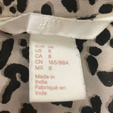 2 Merona Medium H&M Sleeveless Polyester Blend Polka Dot Button Up Tank Tops