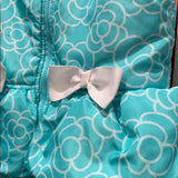 Kids Headquarters Girls Size 6 Green Ruffles Bows Polka Dot Full Zip Puffer Vest
