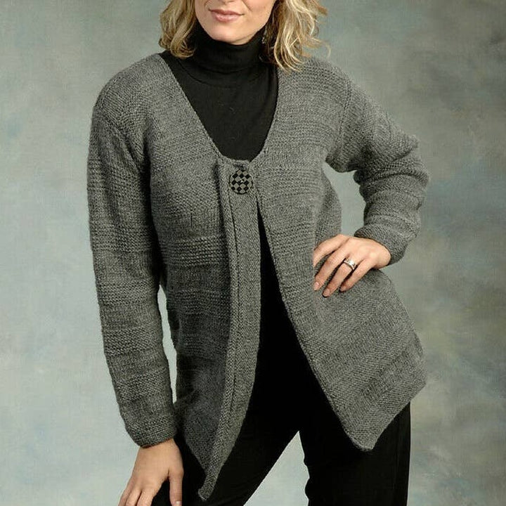 New 2009 Jodi Snyder Plymouth Yarn 1796 Ladies Car Coat Sweater Knitting Pattern