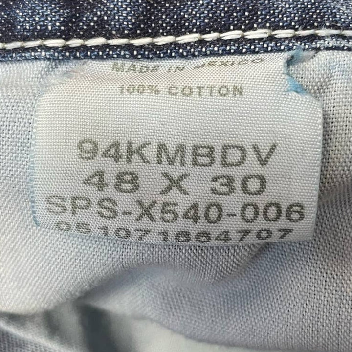 Authentic Issue WRG Jeans Mens Size 48 X 30 Straight Leg 100% Cotton Denim Jeans