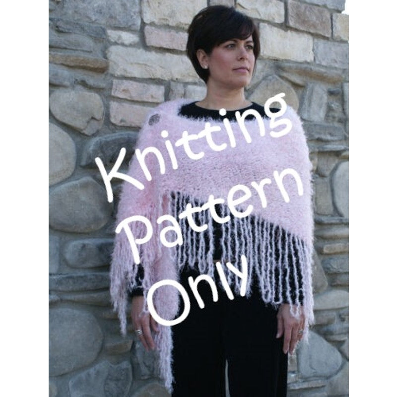 New Barbara Selesnick Keep It Simple KS109 Self-Fringing Shawl Knitting Pattern
