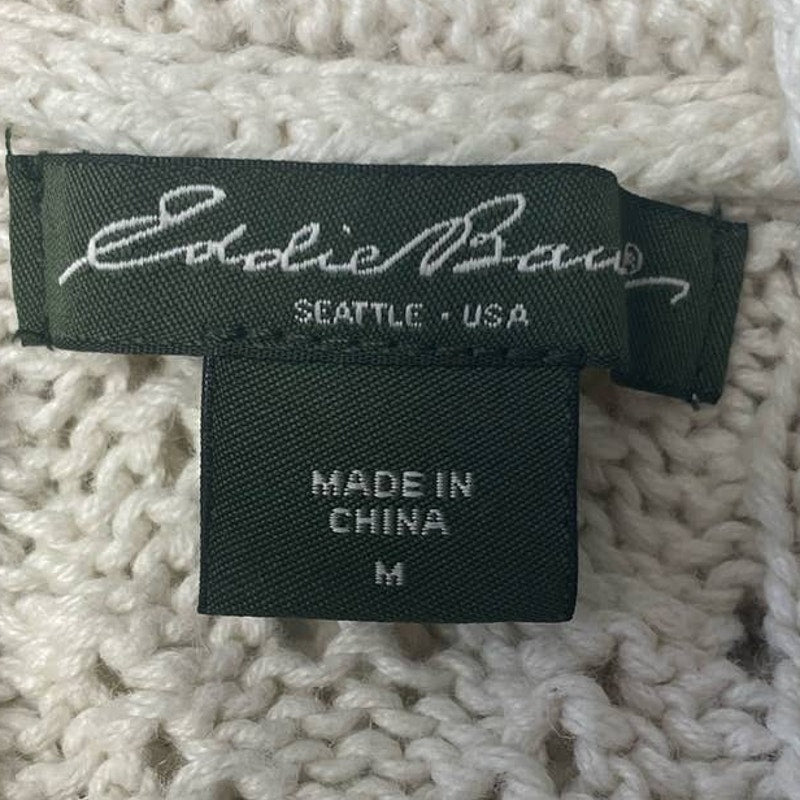 Eddie Bauer Womens Medium Long Sleeve Two Button Cotton Blend Cardigan Sweater