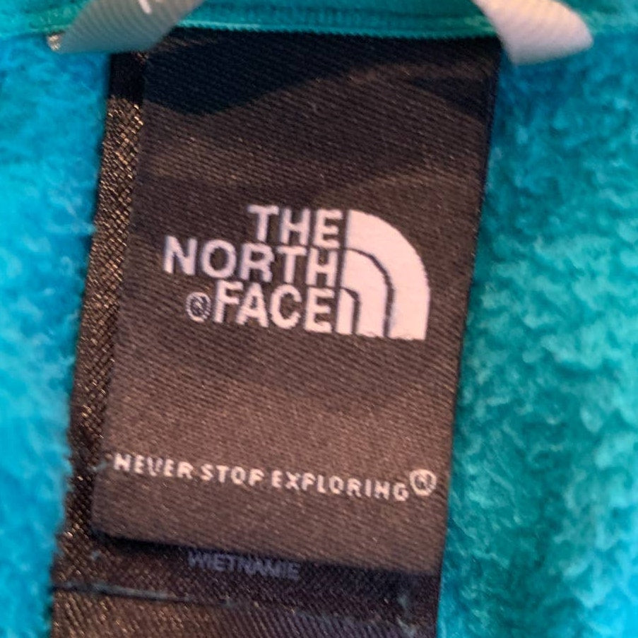 The North Face Womens Medium 1/4 Zip Polartec Long Sleeve Fleece Pullover Top