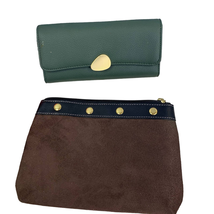 Lot of 4 Wallet Zipper Pouch Cosmetic Bag Coin Purse Mini Bags Cases