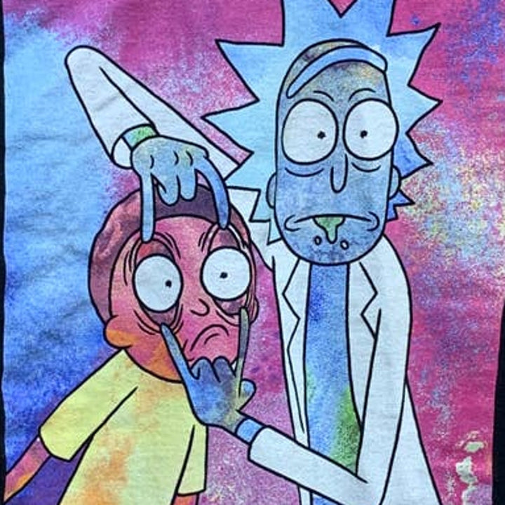 Rick and Morty Small Adult Swim 100% Cotton Cartoon Network Stay Awake Tee Shirt