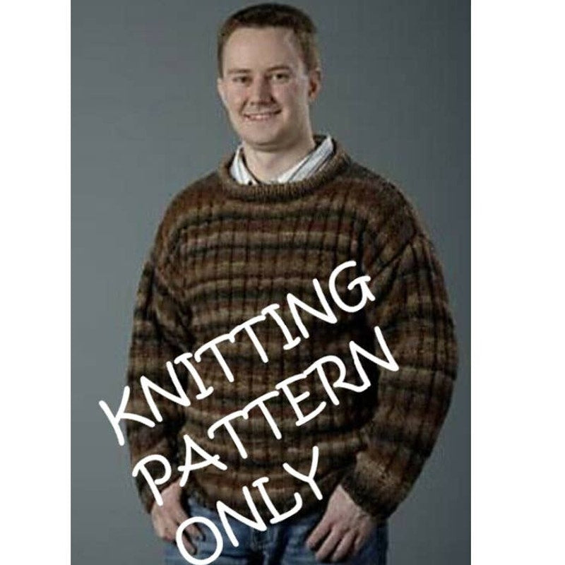 New 2007 Turcotte Plymouth 1167 Boku Mens Pullover Sweater Knitting Pattern