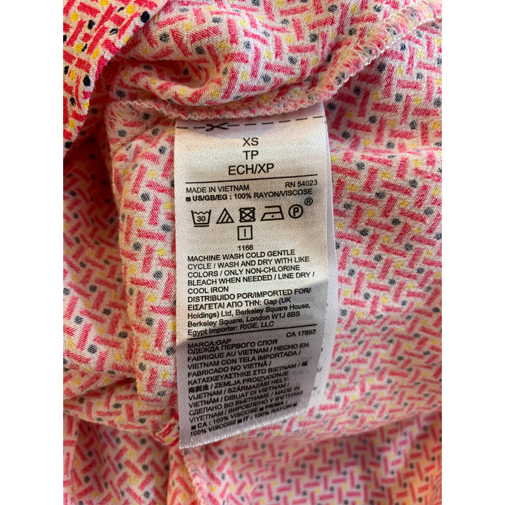 GAP Loft 2 XS Sleeveless Striped Geometric Pattern Summer Tank Tops Blouses