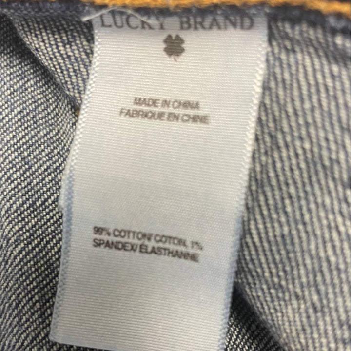 Lucky Brand Ladies Size 12/31 Stretch Cotton Denim Blue Straight Leg Ankle Jeans