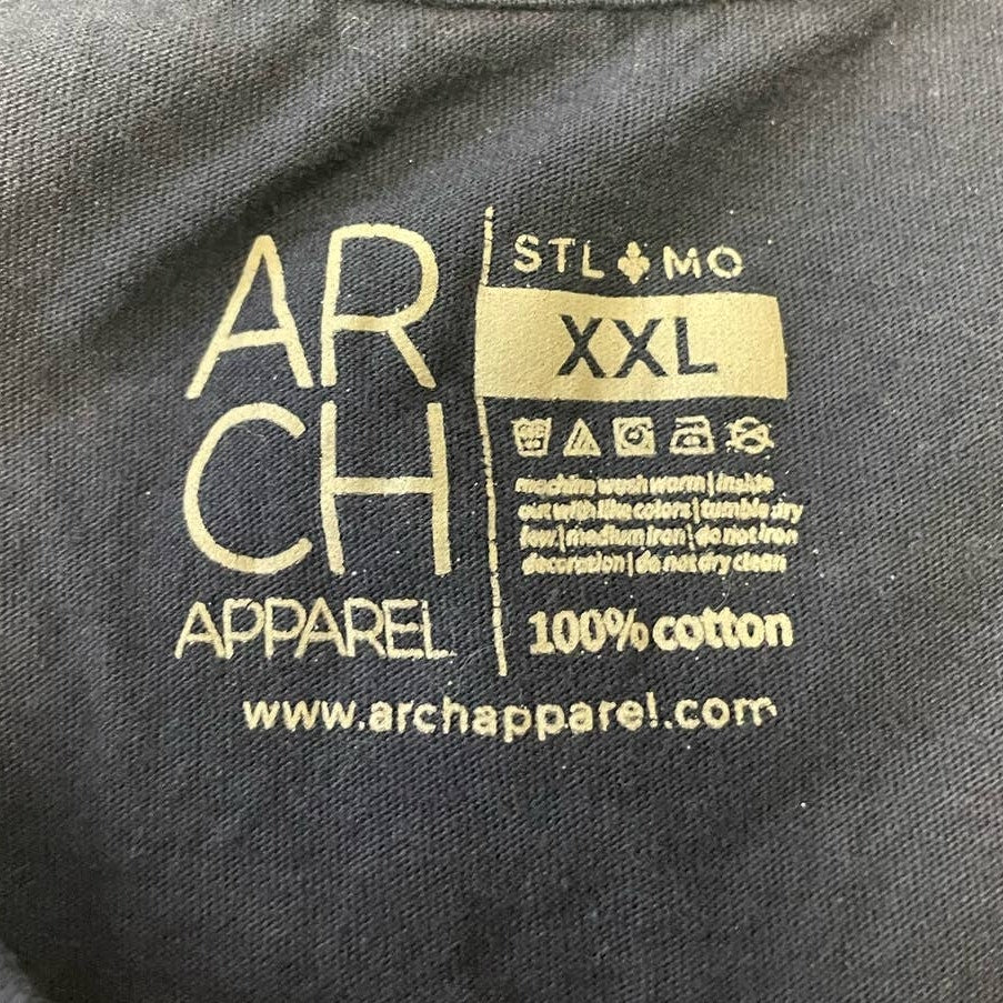 Arch Apparel Mens XXL Puck City 314 Hockey Short Sleeve Cotton Crew Neck Tee