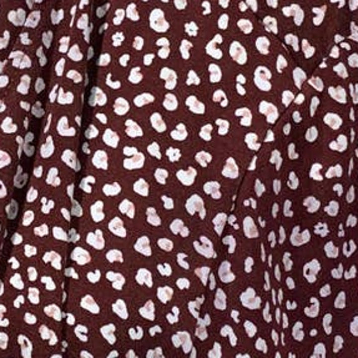 Kim Rogers Womens 2X Floral Polka Dot Stretchy Viscose Blend Open Cardigan