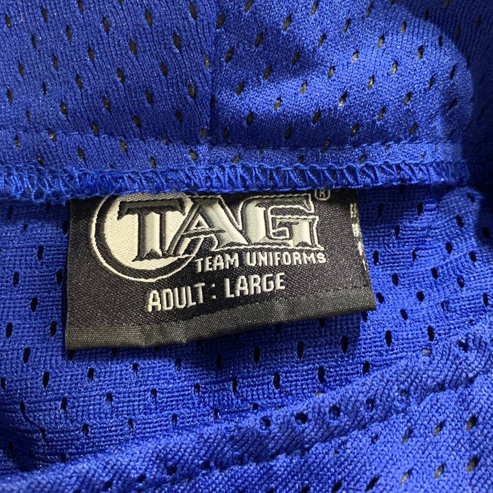 New Tag Team Uniform Adult Large Blue Lightweight Mesh Button Down Baseball Vest