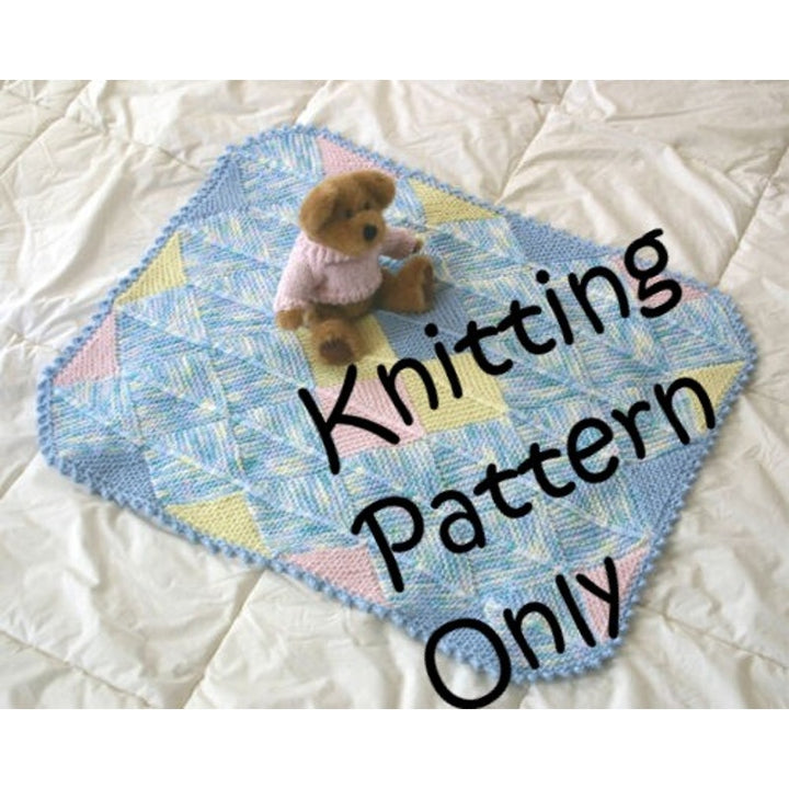 New NOS 2005 Chris de Longpre Modular Baby Blanket Knitting at KNoon Pattern