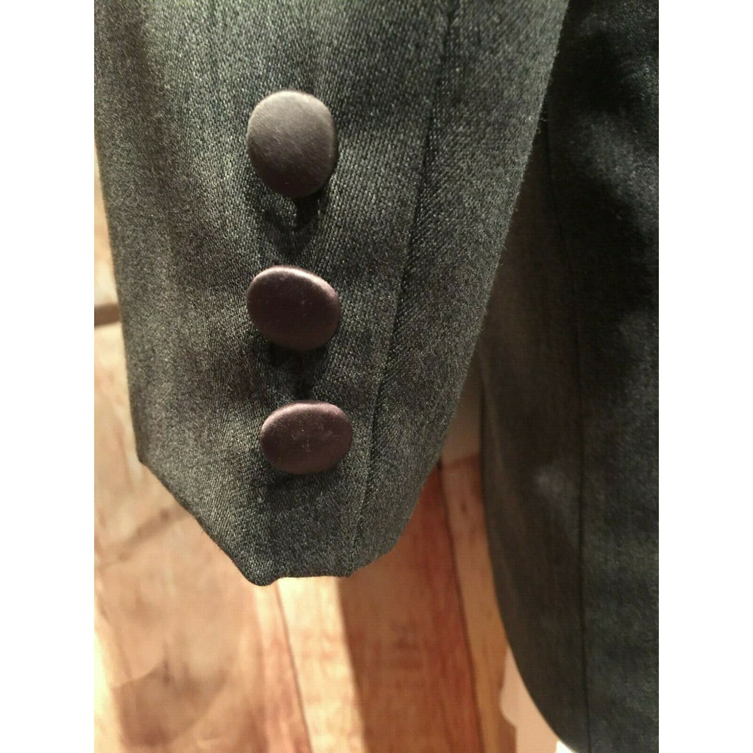 Chaps Ralph Lauren 42L GRAY Pointy Lapel Mens Tuxedo Jacket Wedding Prom Costume