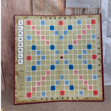 Vintage 1953 Scrabble Game Board Wooden Letter Trays Box and 97 Tiles