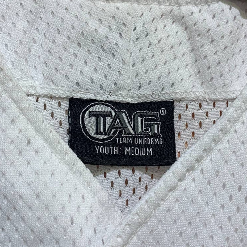 New Tag Team Uniform Youth Medium Button Down Baseball Mesh Jersey Tank Top Vest