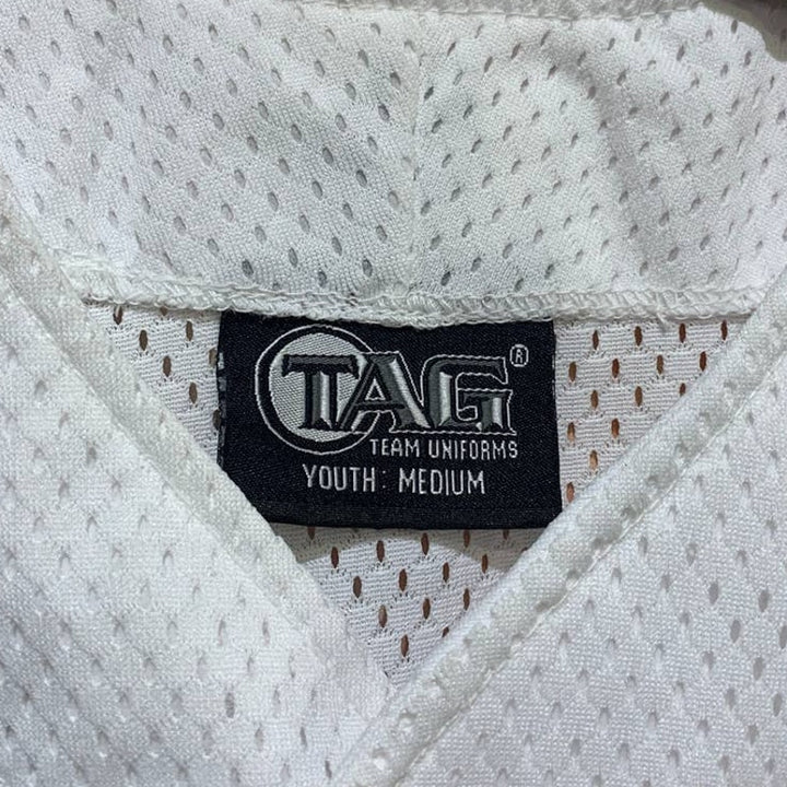 New Tag Team Uniform Youth Medium Button Down Baseball Mesh Jersey Tank Top Vest
