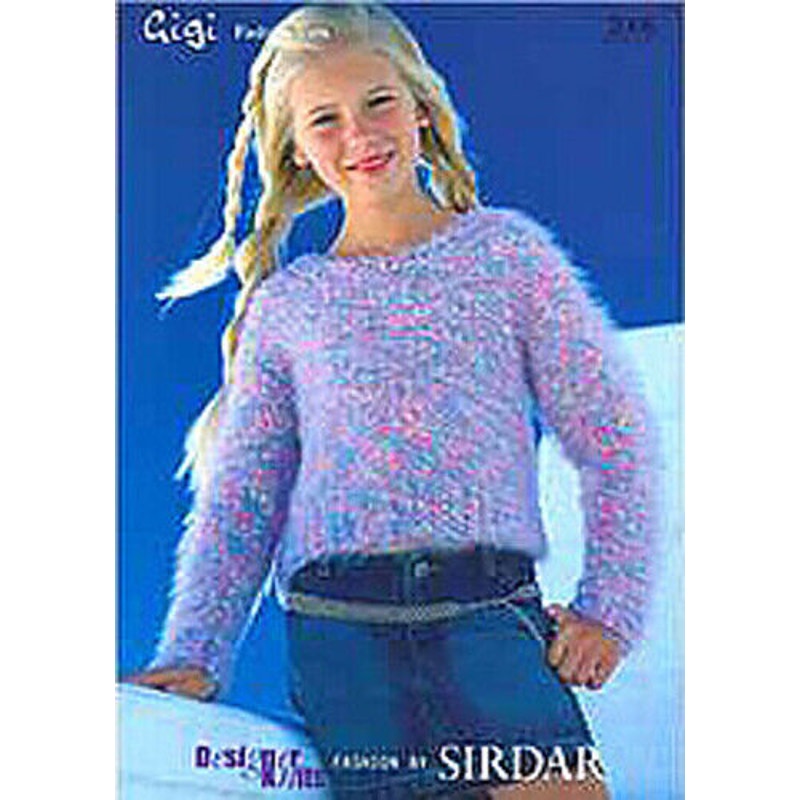 New Sirdar 2006 Gigi Designer Knits Girls Child Sweater Double Knitting Pattern
