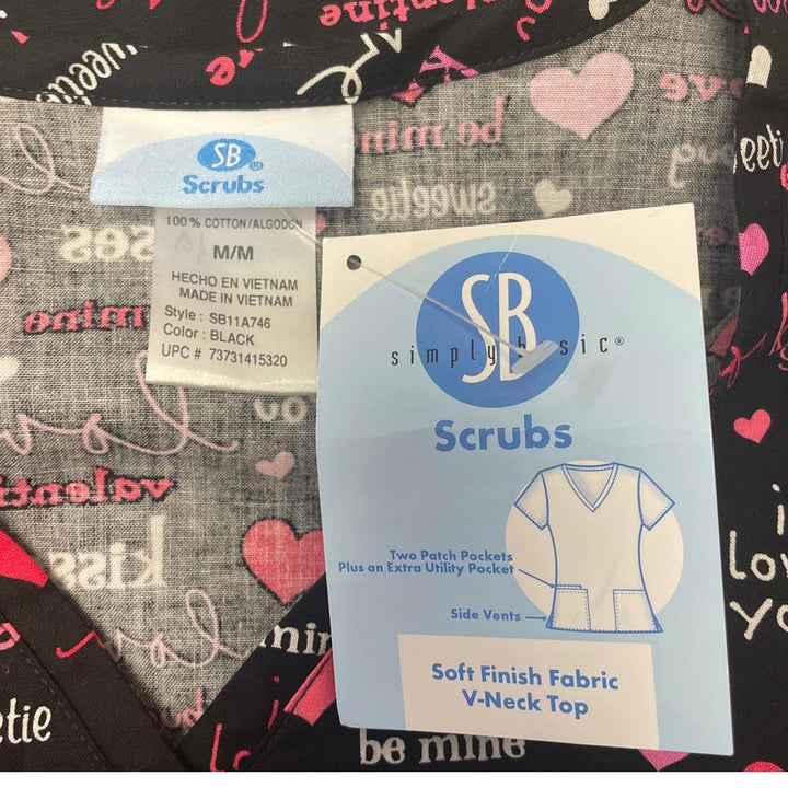 New Scrubs Womens Medium Valentine&