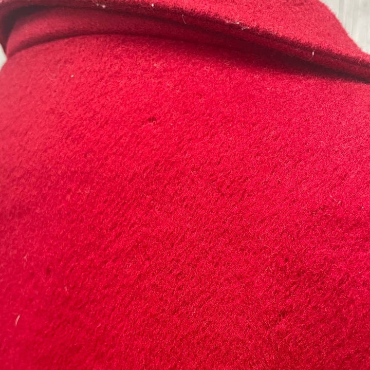 Clifford Michael Womens Size 14 Wool Blend Long Double Breasted Pea Coat Flaws