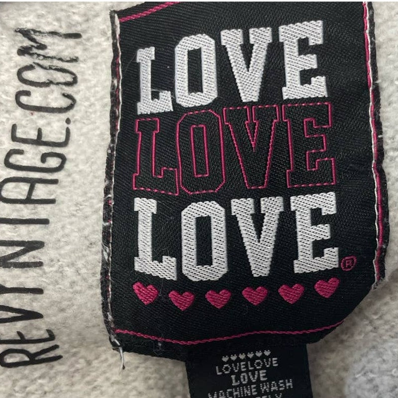 Hand Printed Upcycled 2X Equality Rainbow Pride Cotton Blend Distressed Hoodie