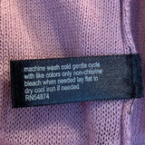 New The Limited Small 100% Cotton Long Sleeve Scoop Neck Lavender Stripe Sweater