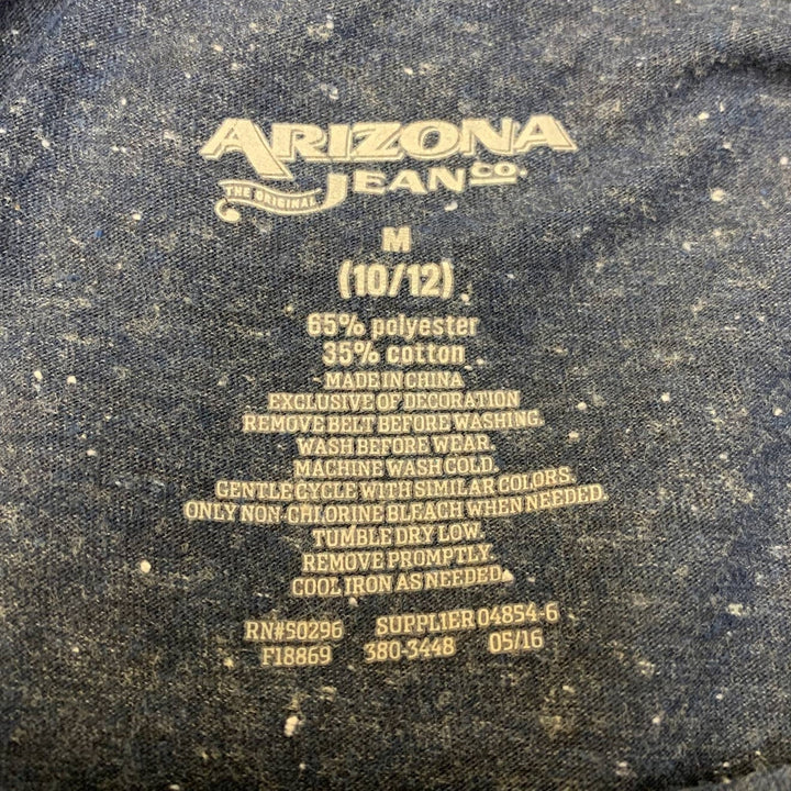 Arizona Jeans Girls Medium (10/12) Short Sleeve Fringed Lacy PolyCotton Dress