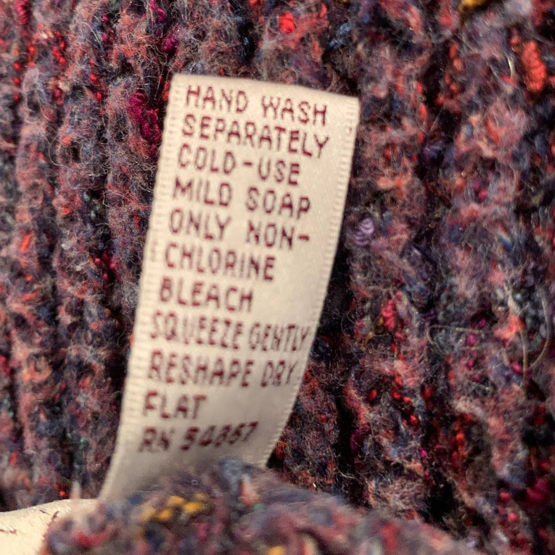 Csscy Medium Modern Cap Sleeve Almost Open Sides Acrylic Blend Purple Sweater