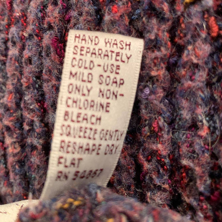 Csscy Medium Modern Cap Sleeve Almost Open Sides Acrylic Blend Purple Sweater