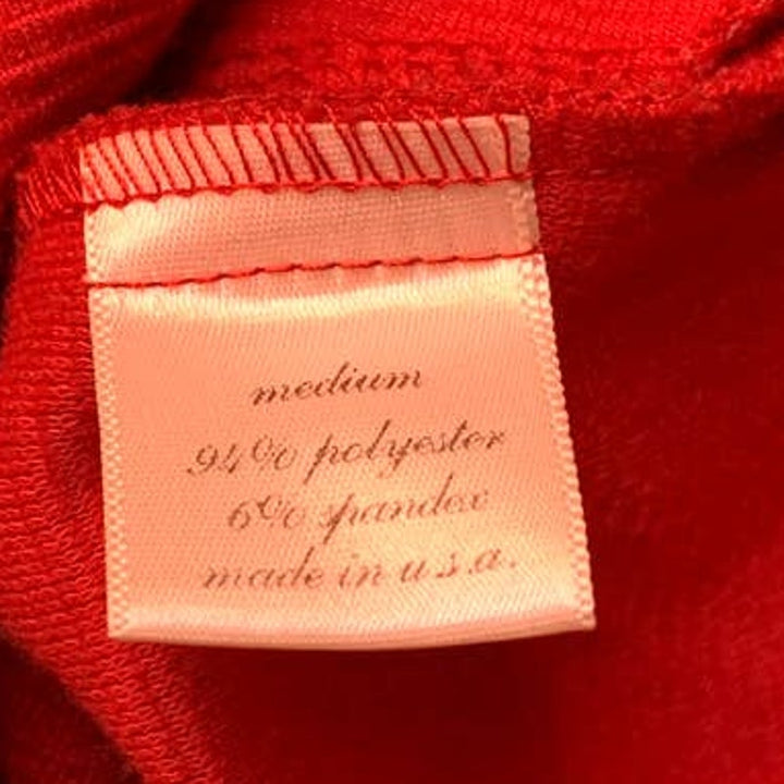 Aina Be Medium Red Ribbed Polyester Blend Long Sleeve Front Button Blazer Jacket