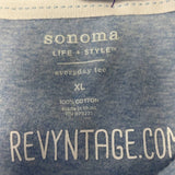 Hand Printed Upcycled XL Vintage Book Page Flower Butterfly Bee Tee Shirt