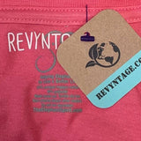New Hand Printed Womens Small Vintage Book Page Red Rose Flower V-Neck Tee Top