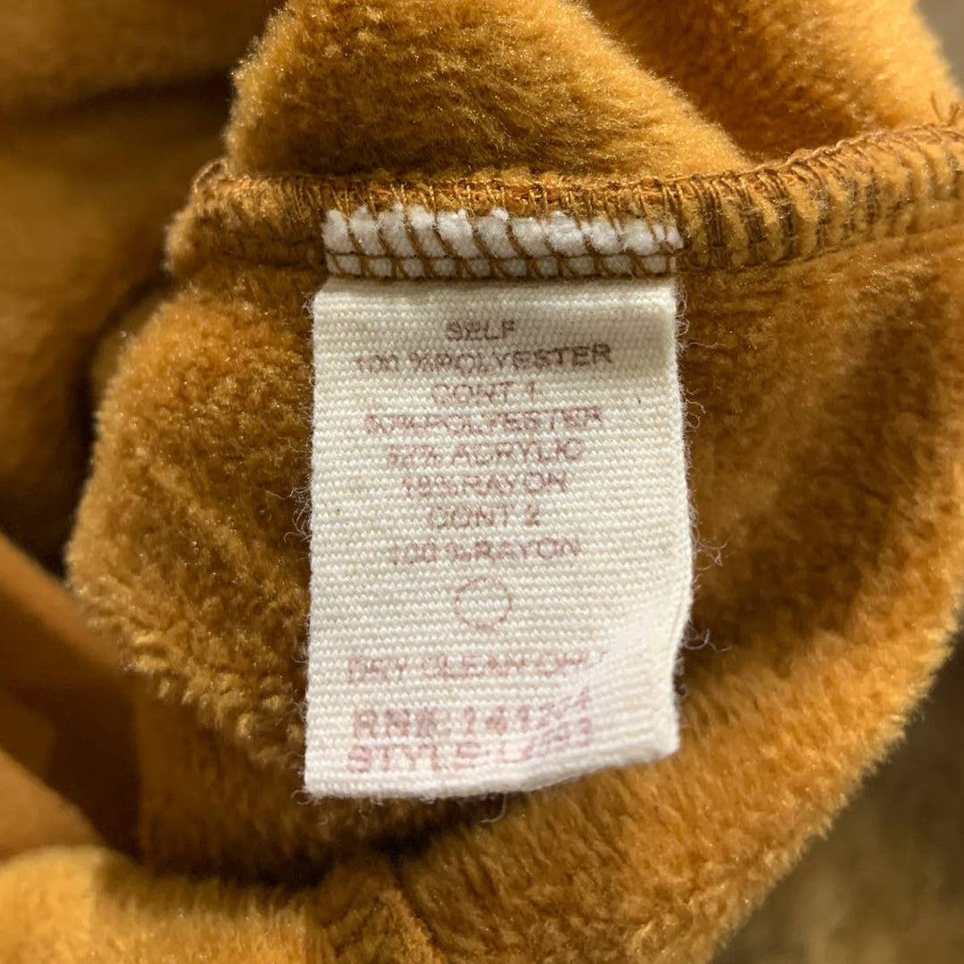 Hem &amp; Thread Medium Camel Ruffled Soft Warm Military Double Breasted Moto Jacket