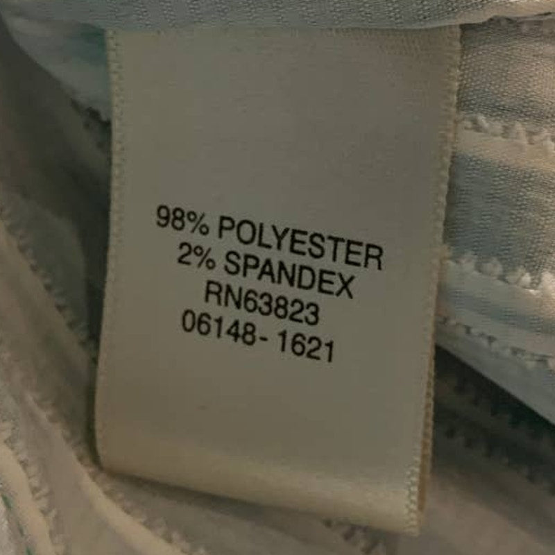 C J Banks Ladies Small Button Down 3/4 Sleeve Textured Career Blouse Top Shirt