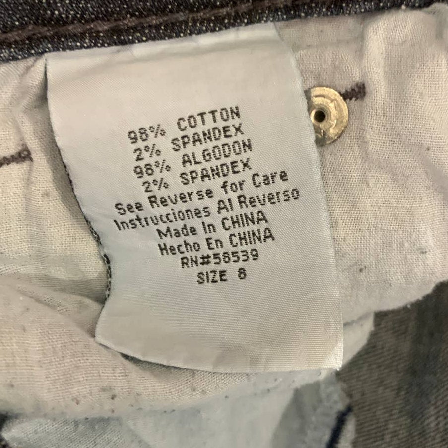 Common Genes Womens Size 8 Classic Fit 31 Inseam Stretch Cotton Denim Blue Jeans