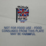 Vintage Weatherby Royal Falcon Plum Flower Butterfly Oval Ceramic Serving Plate